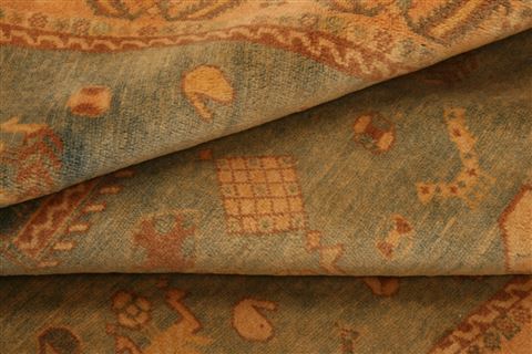 Qashqai Blue Hand Knotted 35 X 52 Area Rug 100-24690 Image 4