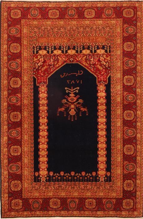 Tabriz Red Hand Knotted 37 X 54 Area Rug 100-24692 Image 0