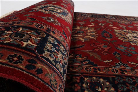 Tabriz Red Runner Hand Knotted 28 X 711  Area Rug 250-24693 Image 9