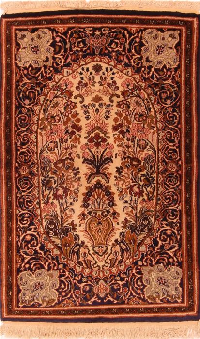 Kashan Multicolor Hand Knotted 210 X 46  Area Rug 100-24698 Image 0