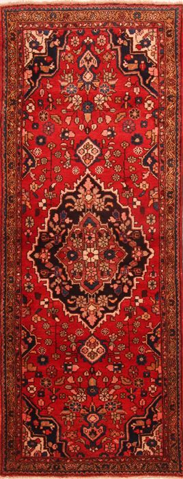 Shahsavan Red Runner Hand Knotted 37 X 94 Area Rug 100-24709 Image 0