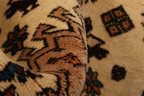 Abadeh Beige Runner Hand Knotted 28 X 65 Area Rug 100-24713 Image 1