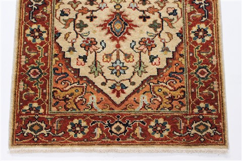 Serapi White Runner Hand Knotted 20 X 60 Area Rug 250-24719 Image 6