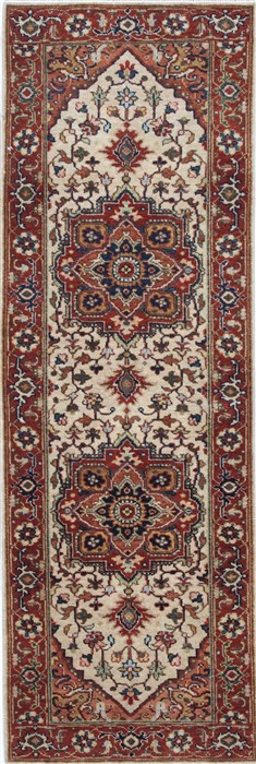 Serapi White Runner Hand Knotted 20 X 60 Area Rug 250-24719 Image 0