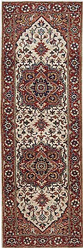 Serapi White Runner Hand Knotted 2'0" X 6'0"  Area Rug 250-24719