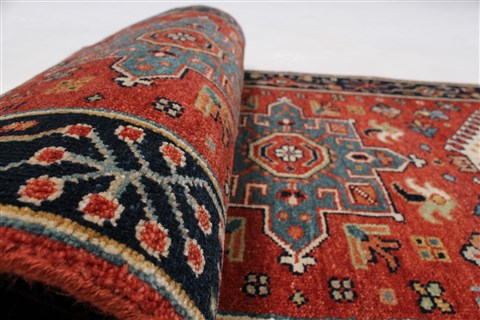Karajeh Red Runner Hand Knotted 21 X 60 Area Rug 250-24723 Image 9