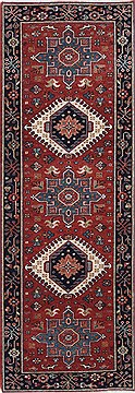 Karajeh Red Runner Hand Knotted 2'1" X 6'0"  Area Rug 250-24723