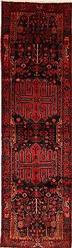 Nahavand Red Runner Hand Knotted 3'8" X 13'1"  Area Rug 100-24729