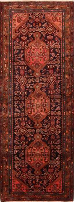 Mehravan Multicolor Runner Hand Knotted 38 X 103 Area Rug 253-24742 Image 0