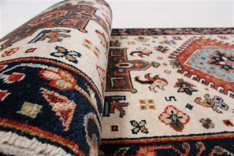 Karajeh Beige Runner Hand Knotted 20 X 511 Area Rug 250-24757 Image 11