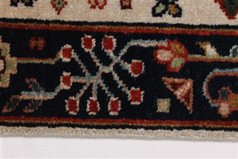 Karajeh Beige Runner Hand Knotted 20 X 511 Area Rug 250-24757 Image 4