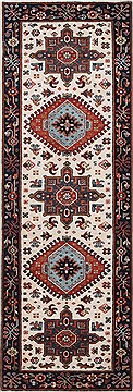 Karajeh Beige Runner Hand Knotted 2'0" X 5'11"  Area Rug 250-24757