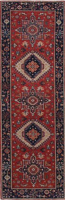 Karajeh Red Runner Hand Knotted 111 X 511  Area Rug 250-24771 Image 0
