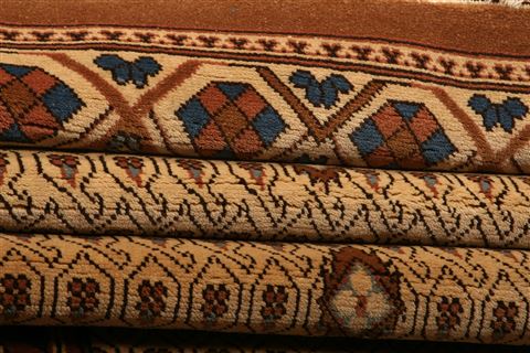 Tabriz Brown Runner Hand Knotted 42 X 104 Area Rug 100-24773 Image 5