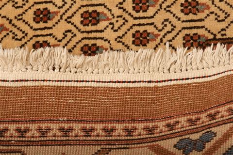 Tabriz Brown Runner Hand Knotted 42 X 104 Area Rug 100-24773 Image 7
