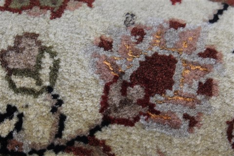 Kashmar Beige Runner Hand Knotted 29 X 61 Area Rug 250-24788 Image 8