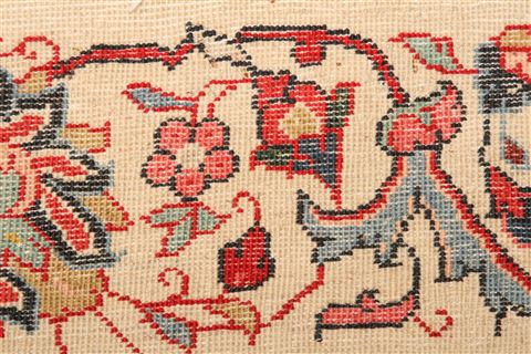 Kashmar Beige Runner Hand Knotted 27 X 135 Area Rug 100-24801 Image 8