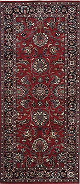 Kashan Red Runner Hand Knotted 2'8" X 6'0"  Area Rug 250-24802