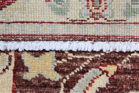 Chobi Brown Runner Hand Knotted 20 X 52 Area Rug 250-24820 Image 11