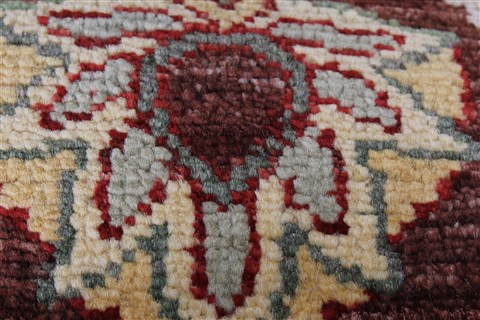Chobi Brown Runner Hand Knotted 20 X 52 Area Rug 250-24820 Image 6
