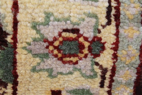 Chobi Brown Runner Hand Knotted 20 X 52 Area Rug 250-24820 Image 8