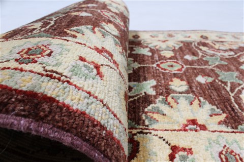 Chobi Brown Runner Hand Knotted 20 X 52 Area Rug 250-24820 Image 9
