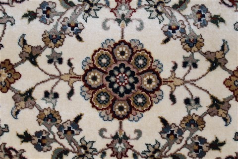 Tabriz Beige Runner Hand Knotted 27 X 59 Area Rug 250-24821 Image 3