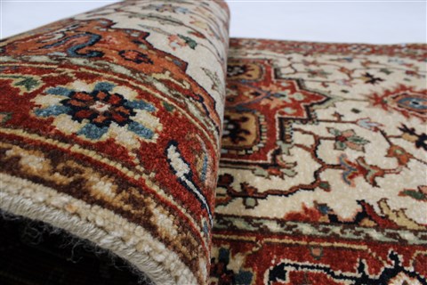 Serapi White Runner Hand Knotted 26 X 60 Area Rug 250-24822 Image 8