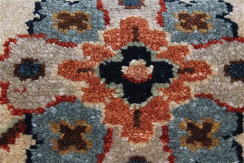 Mahal Beige Runner Hand Knotted 20 X 511 Area Rug 250-24826 Image 8