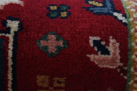 Karajeh Red Runner Hand Knotted 21 X 60 Area Rug 250-24832 Image 5