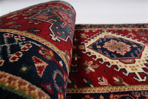 Karajeh Red Runner Hand Knotted 21 X 60 Area Rug 250-24832 Image 8