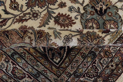 Tabriz Beige Hand Knotted 1110 X 152 Area Rug 250-24842 Image 12