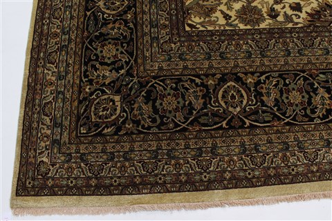 Tabriz Beige Hand Knotted 1110 X 152 Area Rug 250-24842 Image 5