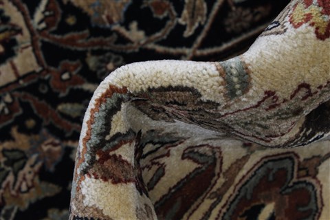 Tabriz Beige Hand Knotted 1110 X 152 Area Rug 250-24842 Image 9
