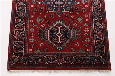Karajeh Red Runner Hand Knotted 28 X 511 Area Rug 250-24843 Image 5