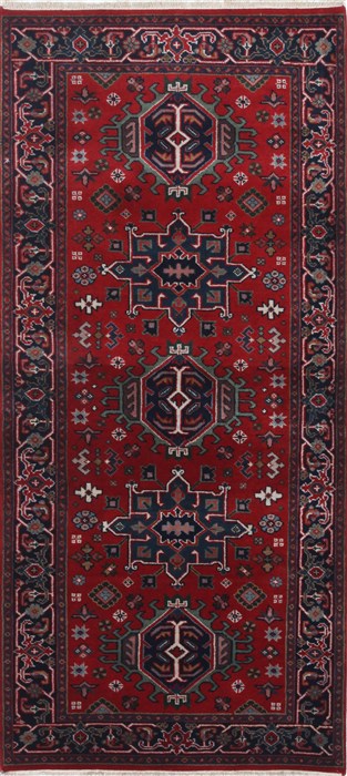 Karajeh Red Runner Hand Knotted 28 X 511 Area Rug 250-24843 Image 0