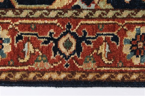 Serapi Blue Runner Hand Knotted 26 X 511 Area Rug 250-24847 Image 3