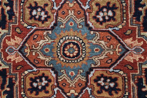 Serapi Blue Runner Hand Knotted 26 X 511 Area Rug 250-24847 Image 4