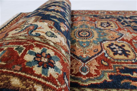Serapi Blue Runner Hand Knotted 26 X 60 Area Rug 250-24849 Image 10
