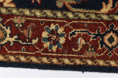Serapi Blue Runner Hand Knotted 26 X 60 Area Rug 250-24849 Image 3