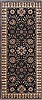 Haji Jalili Black Runner Hand Knotted 28 X 62 Area Rug 250-24854 Thumb 0