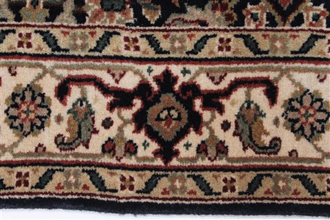 Herati Black Hand Knotted 28 X 58 Area Rug 250-24859 Image 2