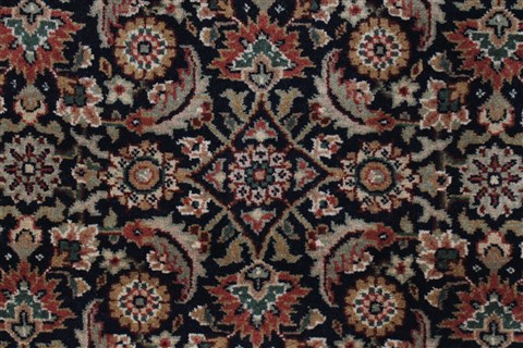 Herati Black Hand Knotted 28 X 58 Area Rug 250-24859 Image 3