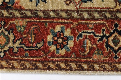 Serapi Beige Runner Hand Knotted 27 X 59 Area Rug 250-24861 Image 2