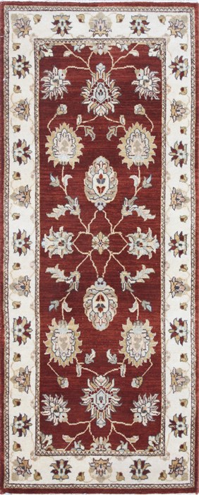 Ziegler Brown Runner Hand Knotted 26 X 61  Area Rug 250-24879 Image 0