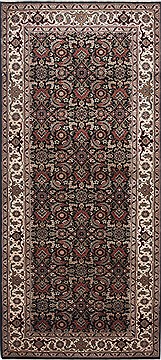 Herati Black Hand Knotted 2'8" X 5'10"  Area Rug 250-24884