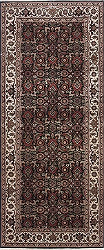 Herati Green Runner Hand Knotted 2'6" X 5'11"  Area Rug 250-24888