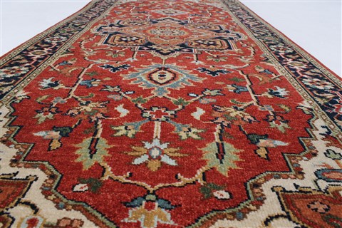 Serapi Red Runner Hand Knotted 27 X 60 Area Rug 250-24890 Image 1