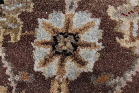 Kashan Brown Runner Hand Knotted 27 X 68 Area Rug 250-24892 Image 7