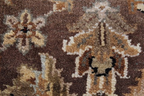 Kashan Brown Runner Hand Knotted 27 X 68 Area Rug 250-24892 Image 9